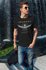 Journey Revelation Album Graphic T-Shirt - Classic Rock Music Clothing - Vintage Concert Lover Gift Idea