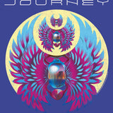Journey Three Scarab Recolor Logo Graphic T-Shirt - Classic Rock Music Clothing - Vintage Concert Lover Gift Idea