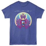 Journey Three Scarab Recolor Logo Graphic T-Shirt - Classic Rock Music Clothing - Vintage Concert Lover Gift Idea