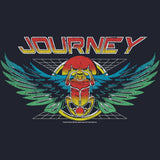 Journey Scarab Grid Logo Youth Graphic T-Shirt - Classic Rock Music Clothing - Kids Concert Lover Gift Idea