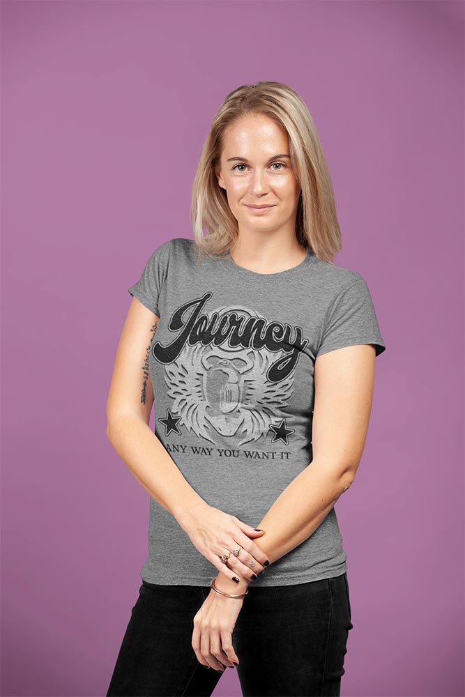 Journey Any Way You Want It Song Graphic T-Shirt - Classic Rock Music Clothing - Vintage Concert Lover Gift Idea