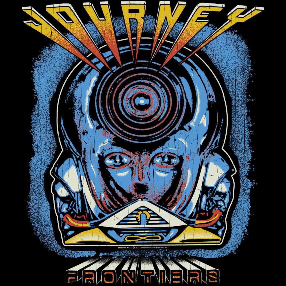 Journey Frontiers Album Graphic T-Shirt - Classic Rock Music Clothing - Vintage Concert Lover Gift Idea