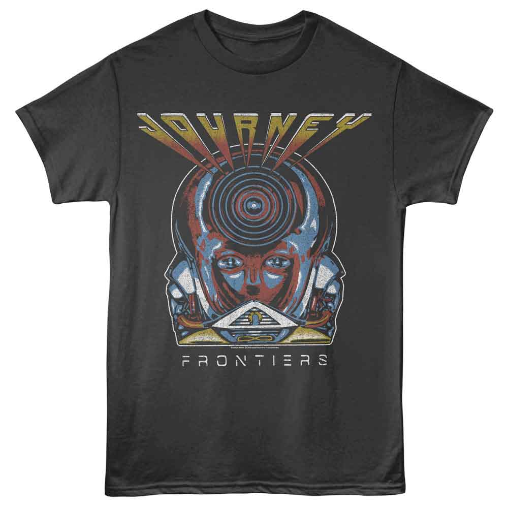 Journey Frontiers Album Graphic T-Shirt - Classic Rock Music Clothing - Vintage Concert Lover Gift Idea