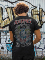Journey 79 Tour Locals Double Sided Graphic T-Shirt - Classic Rock Music Clothing - Vintage Concert Lover Gift