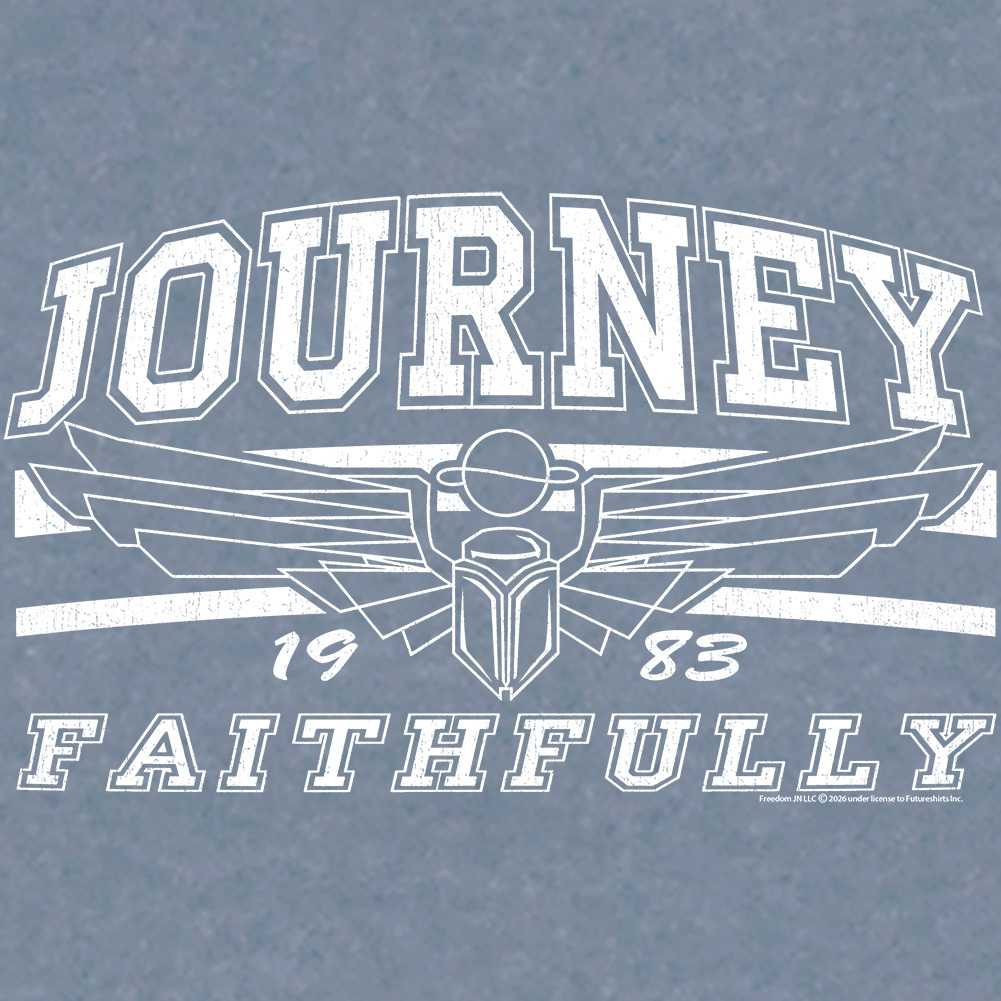 Journey Faithfully Song Graphic T-Shirt - Classic Rock Music Clothing - Vintage Concert Lover Gift Idea