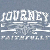 Journey Faithfully Song Graphic T-Shirt - Classic Rock Music Clothing - Vintage Concert Lover Gift Idea