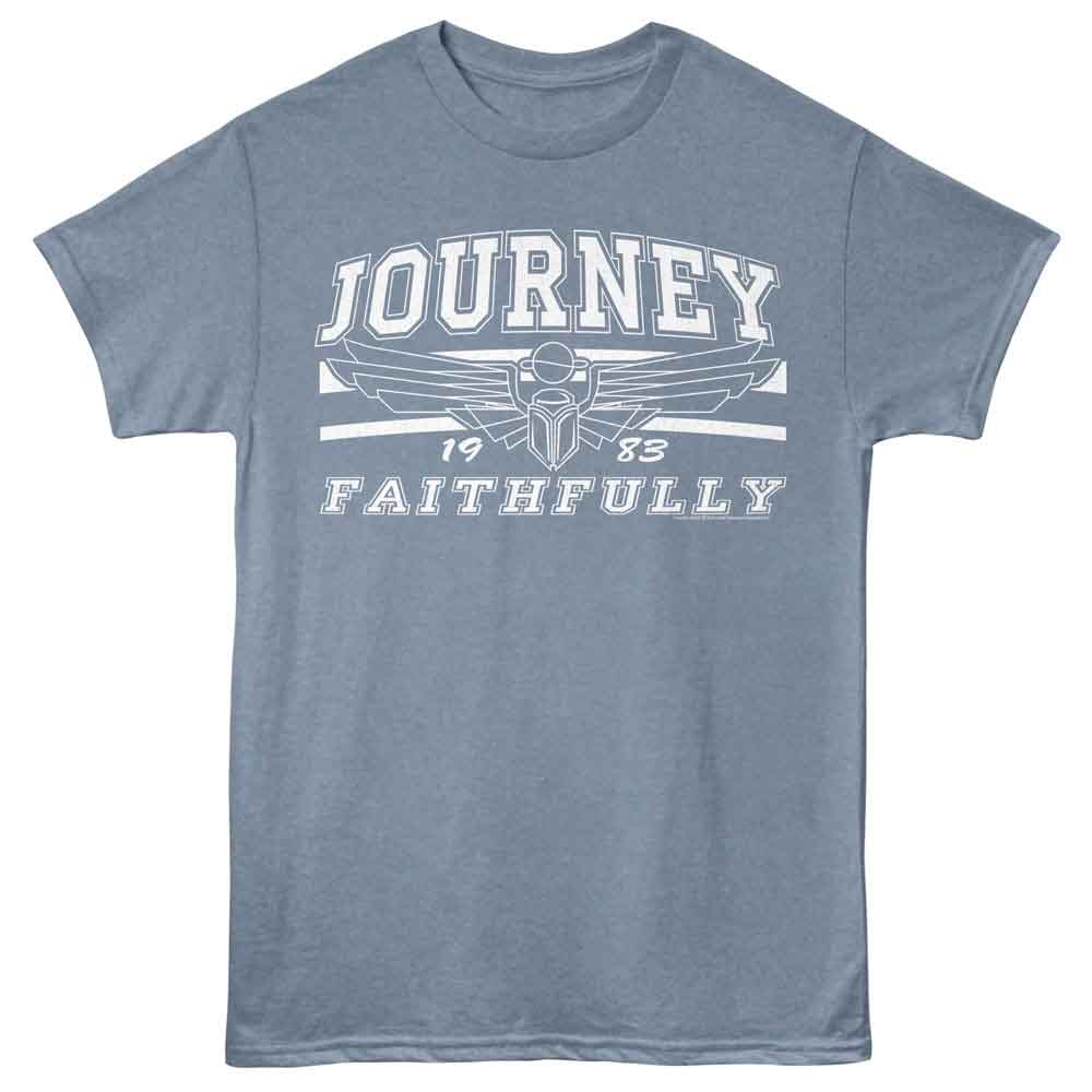 Journey Faithfully Song Graphic T-Shirt - Classic Rock Music Clothing - Vintage Concert Lover Gift Idea