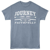 Journey Faithfully Song Graphic T-Shirt - Classic Rock Music Clothing - Vintage Concert Lover Gift Idea