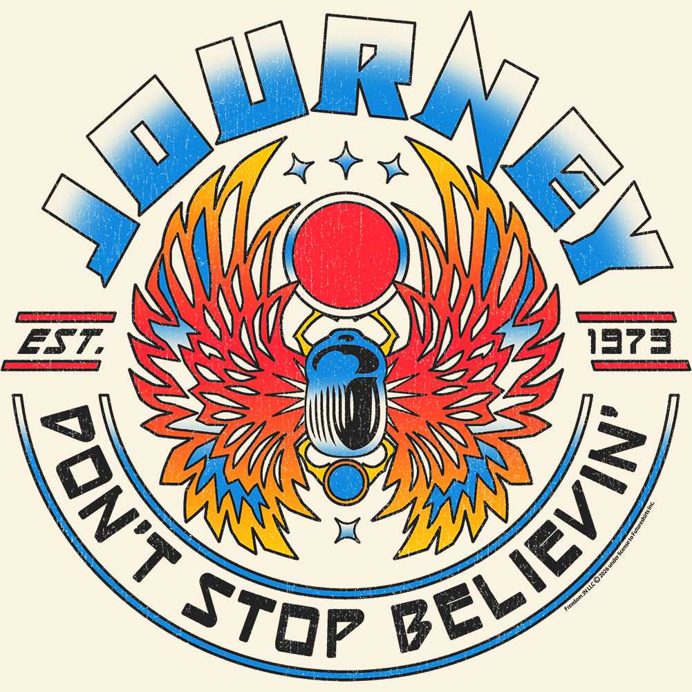 Journey DSB Est 75 Graphic Tee - Retro Classic Rock Concert Apparel - Unisex Adult Music Fan Gift