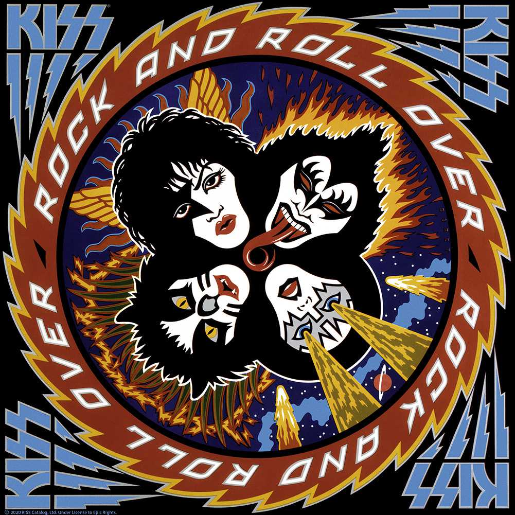 KISS Rock And Roll Over Graphic T-Shirt - Classic Rock Music Clothing - Vintage Concert Lover Gift Idea