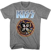 KISS Big Blue Logo Graphic T-Shirt - Classic Rock Music Clothing - Vintage Concert Lover Gift Idea