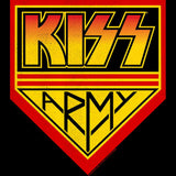KISS Kissarmy Graphic T-Shirt - Classic Rock Music Clothing - Vintage Concert Lover Gift Idea