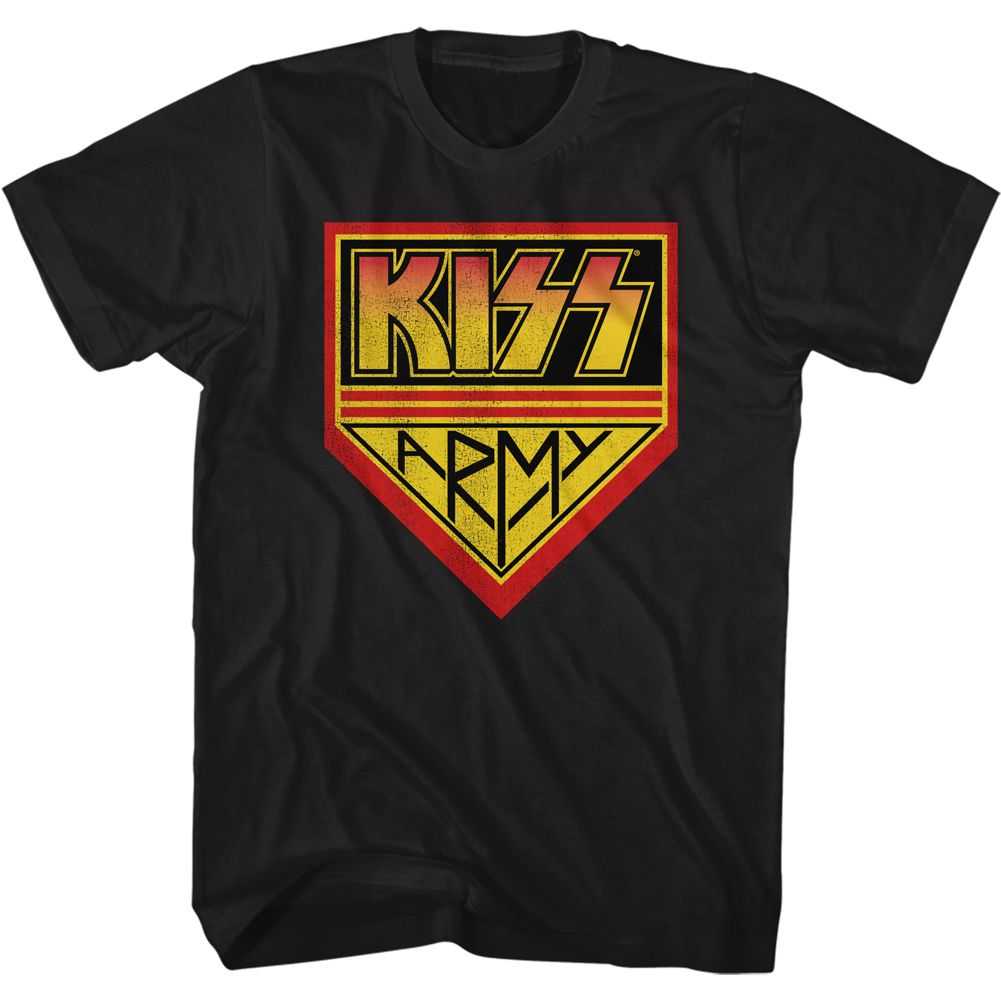KISS Kissarmy Graphic T-Shirt - Classic Rock Music Clothing - Vintage Concert Lover Gift Idea
