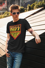 KISS Kissarmy Graphic T-Shirt - Classic Rock Music Clothing - Vintage Concert Lover Gift Idea
