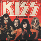 KISS Aliveworldwide Graphic T-Shirt - Classic Rock Music Clothing - Vintage Concert Lover Gift Idea