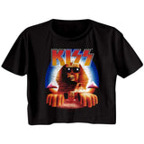 KISS H.I.T.S. Sphinx Graphic Ladies T-Shirt - Classic Rock Music Clothing - Vintage Concert Lover Gift Idea
