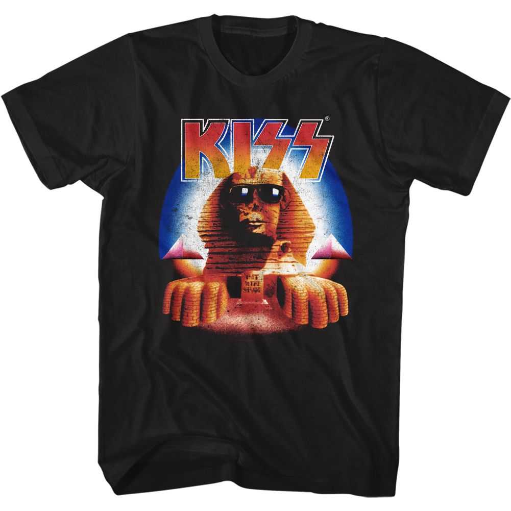 KISS H.I.T.S. Sphinx Graphic T-Shirt - Classic Rock Music Clothing - Vintage Concert Lover Gift Idea