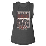 KISS Detroit Rock City 77 Graphic Tank Top - Classic Rock Music Clothing - Vintage Concert Lover Gift Idea