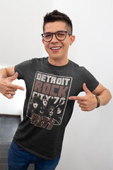 KISS Detroit Rock City Graphic T-Shirt - Classic Rock Music Clothing - Vintage Concert Lover Gift Idea