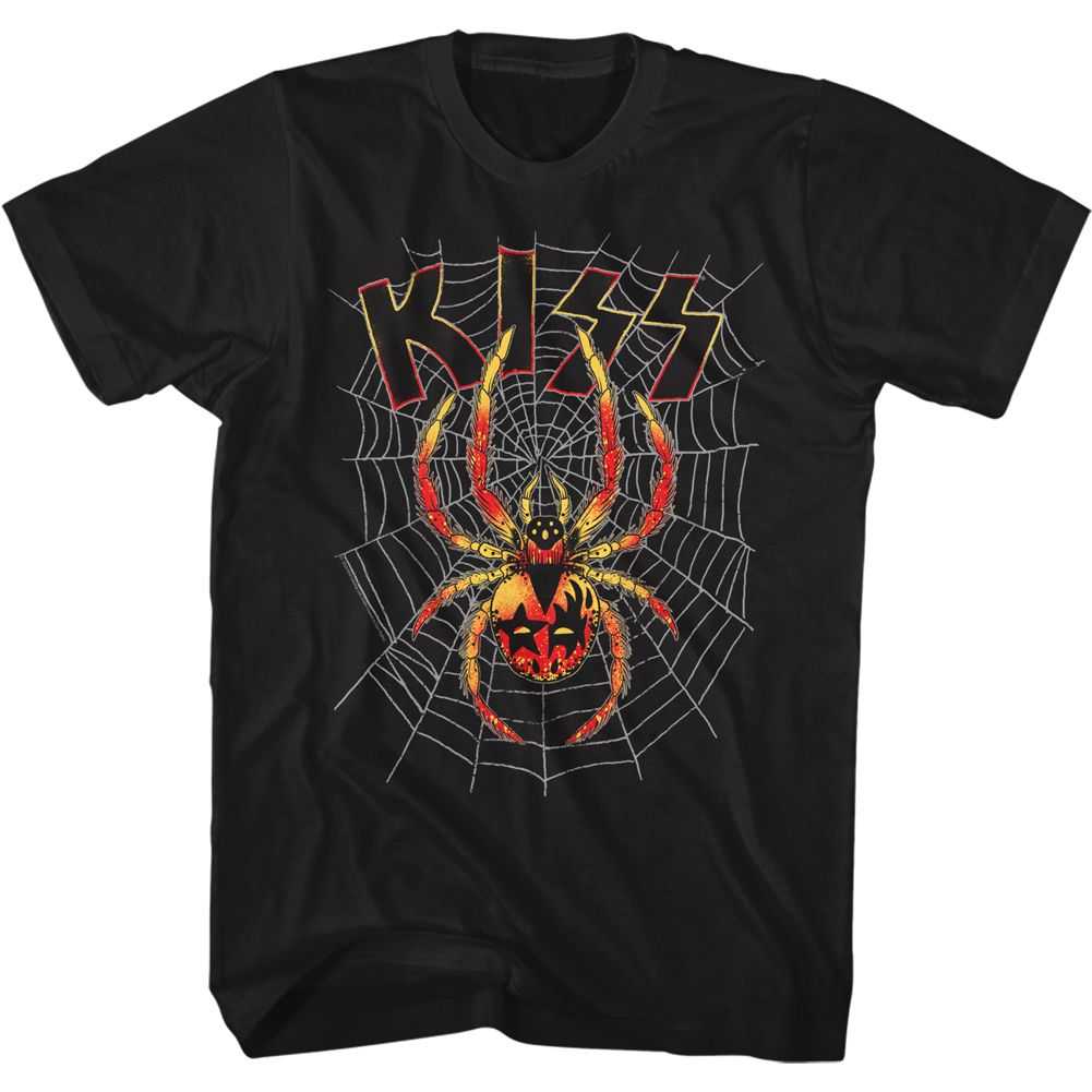 KISS Spider Graphic T-Shirt - Classic Rock Music Clothing - Vintage Concert Lover Gift Idea