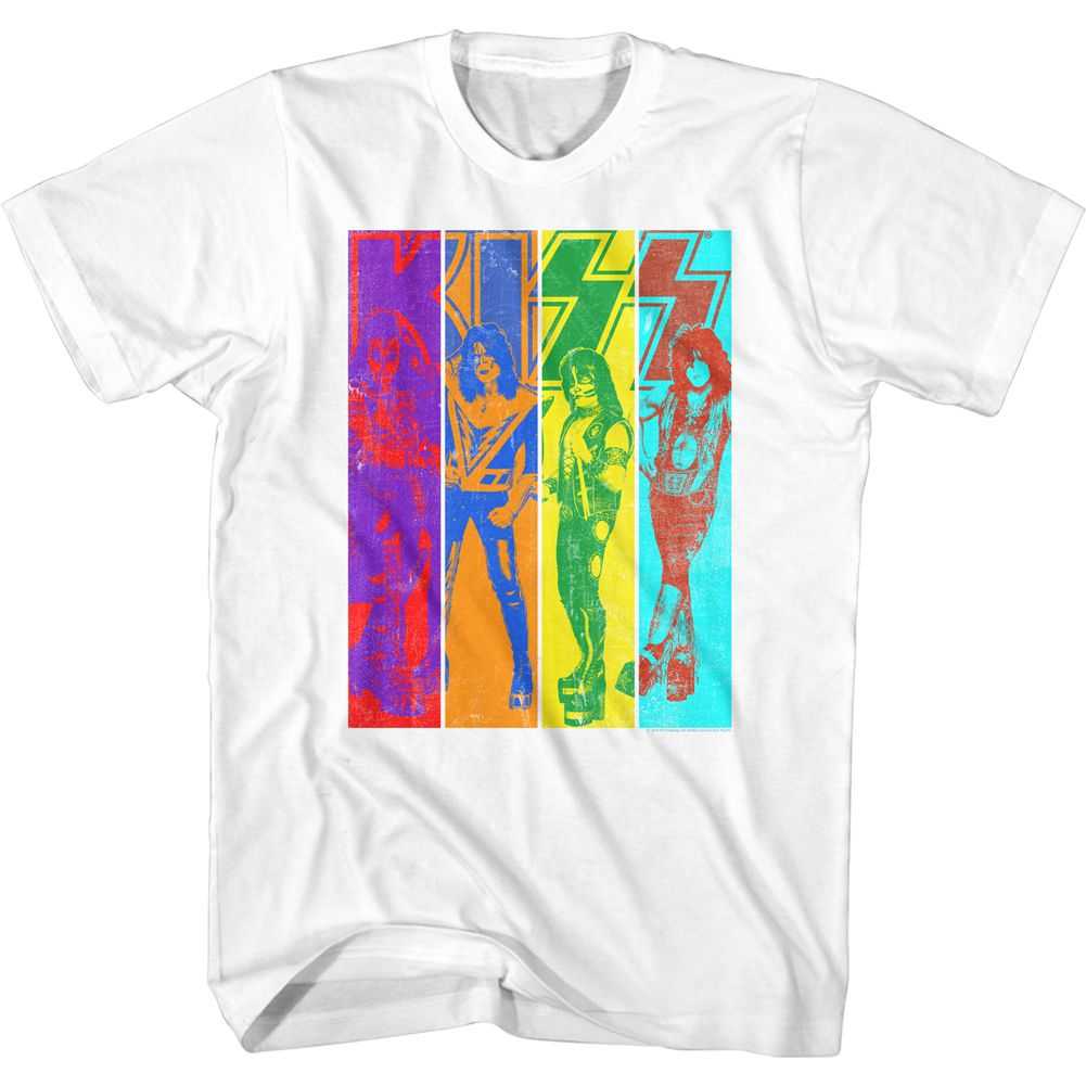 KISS Color KISS Graphic T-Shirt - Classic Rock Music Clothing - Vintage Concert Lover Gift Idea