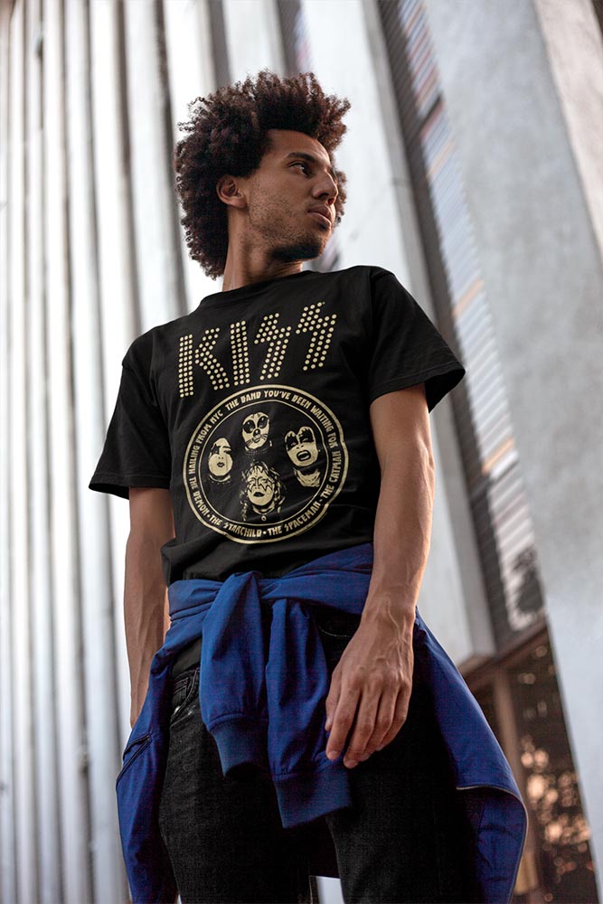 KISS Fromnyc Graphic T-Shirt - Classic Rock Music Clothing - Vintage Concert Lover Gift Idea