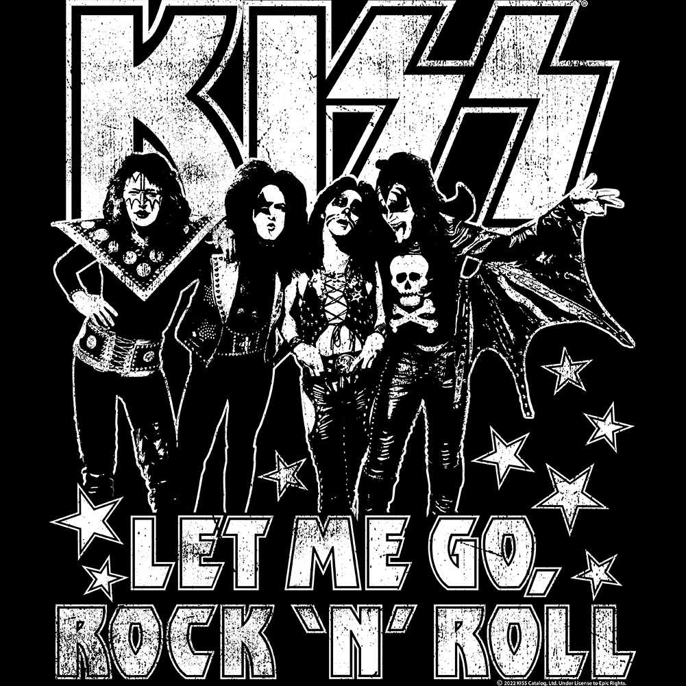 KISS Letmego Graphic T-Shirt - Classic Rock Music Clothing - Vintage Concert Lover Gift Idea