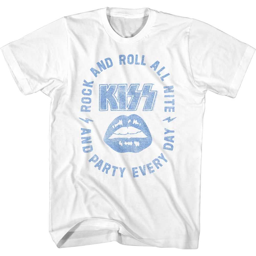 KISS All Nite Graphic T-Shirt - Classic Rock Music Clothing - Vintage Concert Lover Gift Idea