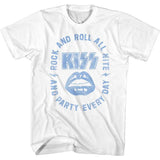 KISS All Nite Graphic T-Shirt - Classic Rock Music Clothing - Vintage Concert Lover Gift Idea