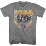 KISS Kiss74 Graphic T-Shirt - Classic Rock Music Clothing - Vintage Concert Lover Gift Idea