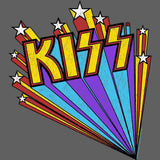 KISS Kissstars Graphic T-Shirt - Classic Rock Music Clothing - Vintage Concert Lover Gift Idea