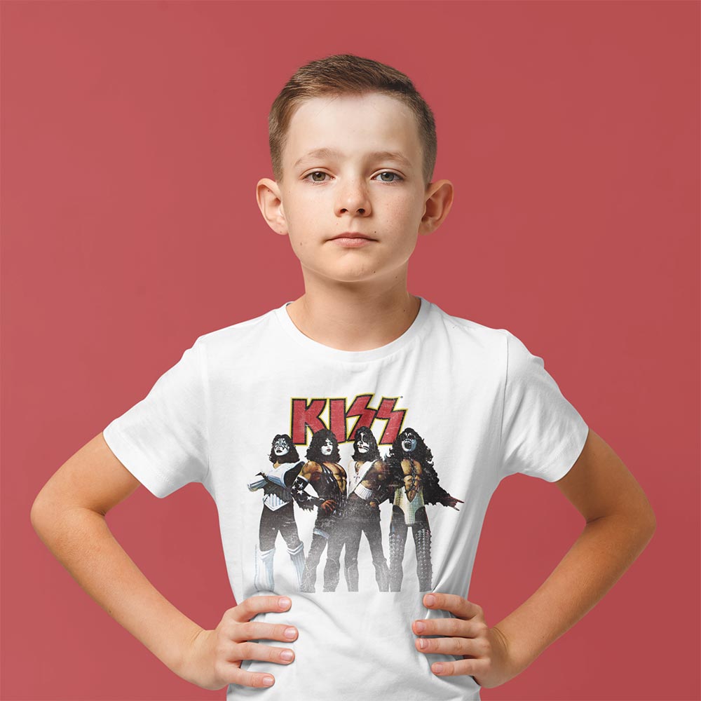 KISS KISS Band Youth Graphic T-Shirt - Classic Rock Music Clothing - Vintage Concert Lover Gift Idea