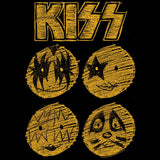 KISS Band Sketch Graphic T-Shirt - Classic Rock Music Clothing - Vintage Concert Lover Gift Idea