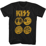 KISS Band Sketch Graphic T-Shirt - Classic Rock Music Clothing - Vintage Concert Lover Gift Idea