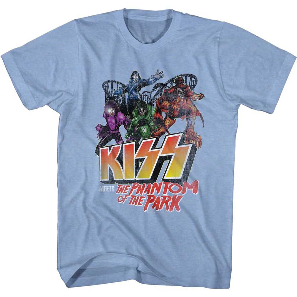 KISS Park Phantom Graphic T-Shirt - Classic Rock Music Clothing - Vintage Concert Lover Gift Idea