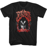KISS The Demon Graphic T-Shirt - Classic Rock Music Clothing - Vintage Concert Lover Gift Idea