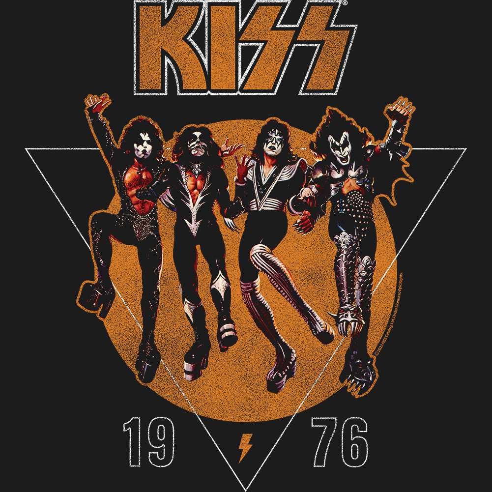 KISS 76 Graphic Tank Top - Classic Rock Music Clothing - Vintage Concert Lover Gift Idea