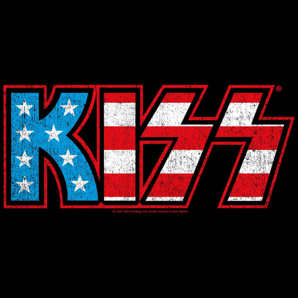 KISS Flag KISS Graphic Girl Tank Top - Classic Rock Music Clothing - Vintage Concert Lover Gift Idea