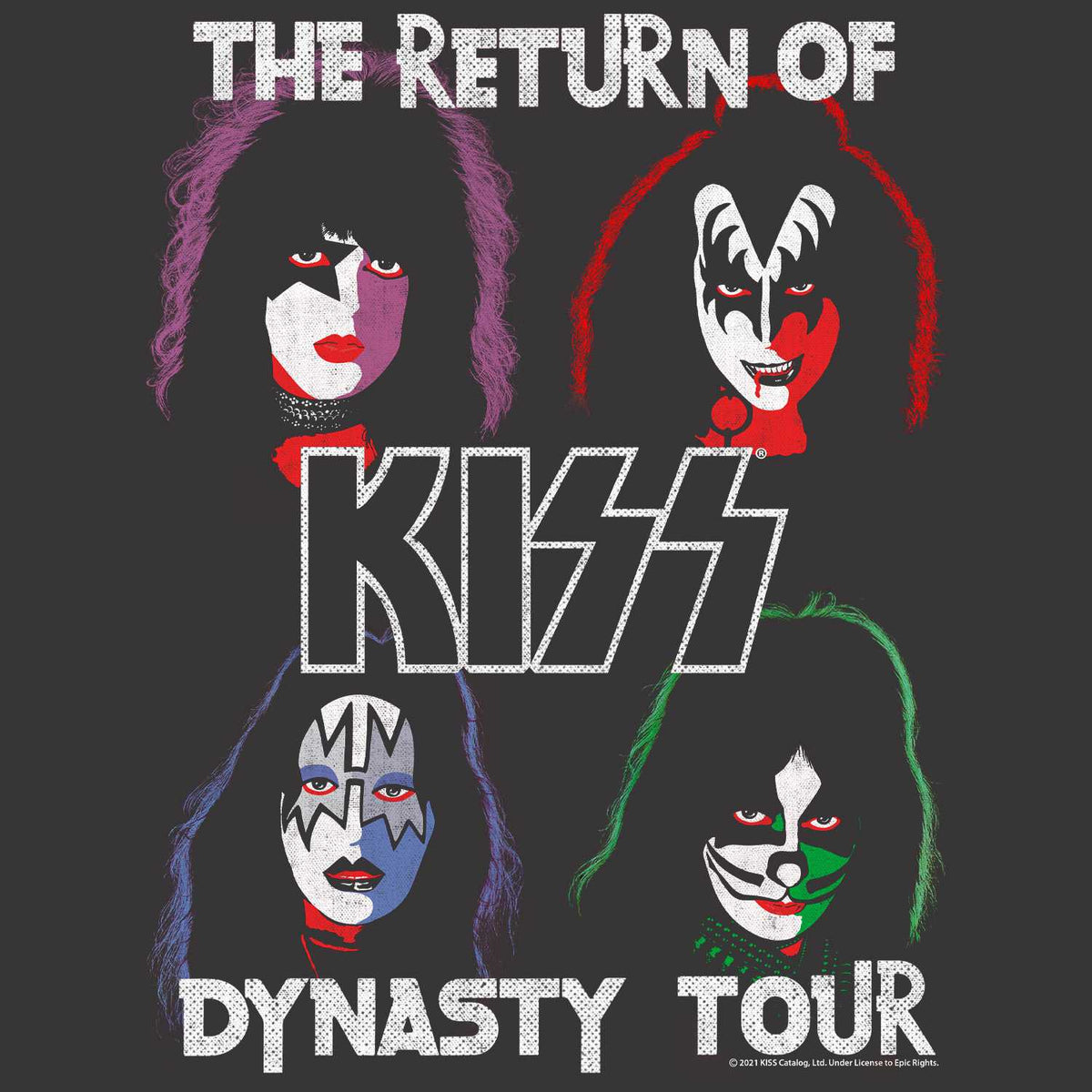 KISS Dynasty Graphic T-Shirt - Classic Rock Music Clothing - Vintage Concert Lover Gift Idea