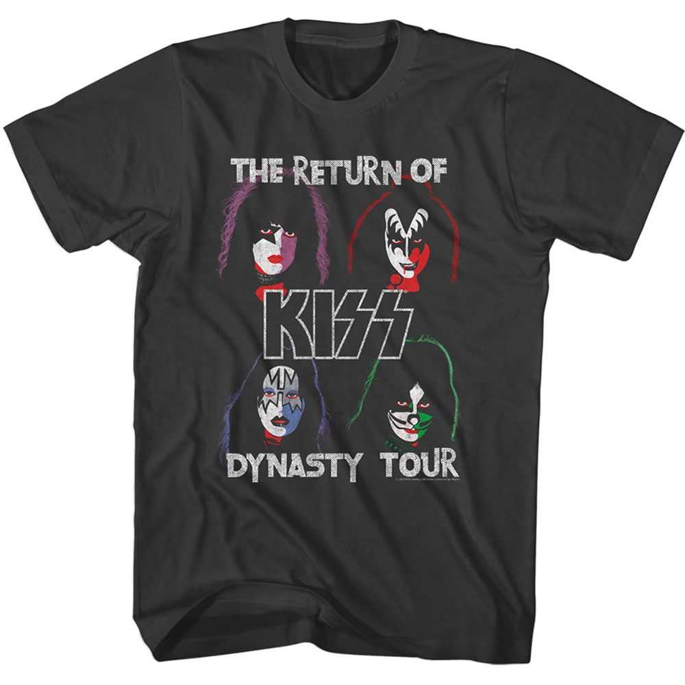 KISS Dynasty Graphic T-Shirt - Classic Rock Music Clothing - Vintage Concert Lover Gift Idea