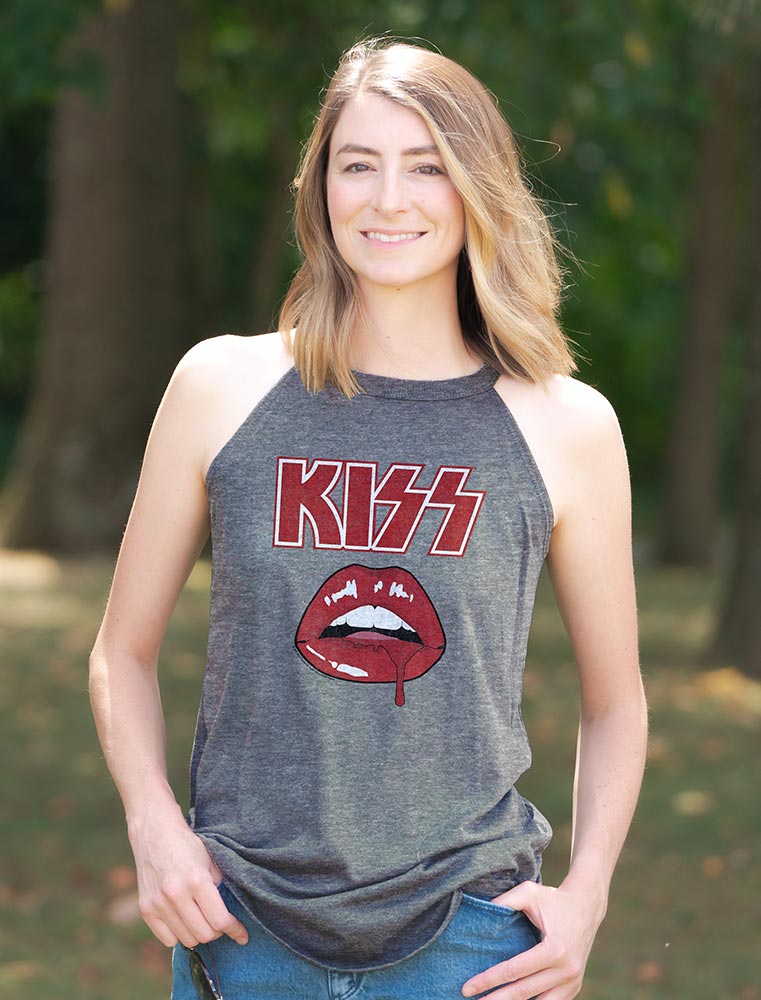 KISS Drip Graphic Tank Top - Classic Rock Music Clothing - Vintage Concert Lover Gift Idea