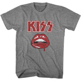 KISS Drip Graphic T-Shirt - Classic Rock Music Clothing - Vintage Concert Lover Gift Idea