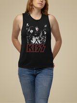 KISS Concert Graphic Girl Tank Top - Classic Rock Music Clothing - Vintage Concert Lover Gift Idea