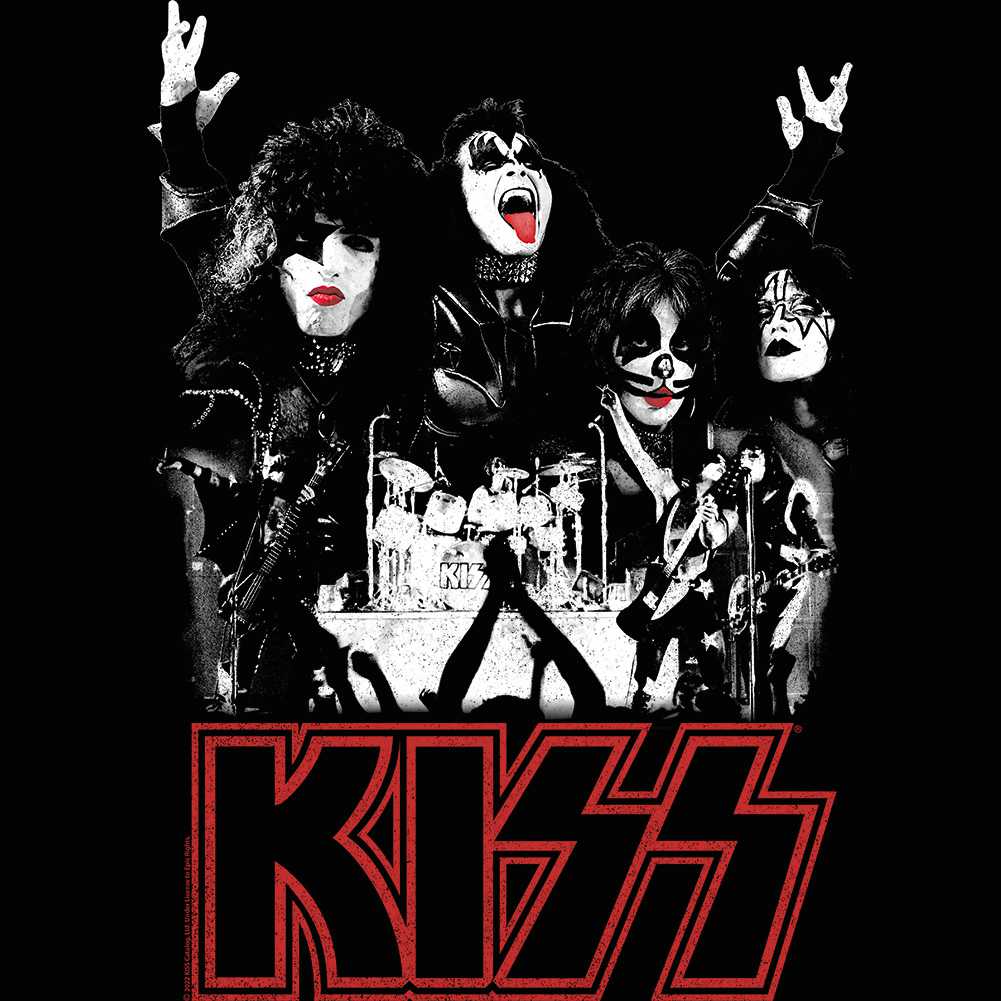 KISS Concert Graphic T-Shirt - Classic Rock Music Clothing - Vintage Concert Lover Gift Idea