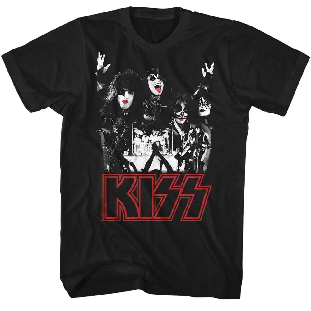 KISS Concert Graphic T-Shirt - Classic Rock Music Clothing - Vintage Concert Lover Gift Idea
