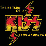 KISS-The Return Of KISS 1979 Graphic T-Shirt - Classic Rock Music Clothing - Vintage Concert Lover Gift Idea