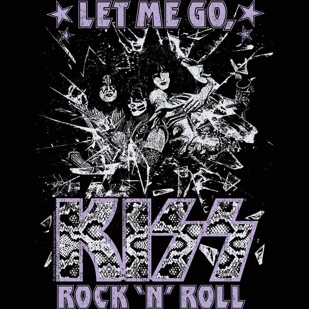 KISS Glass Breaking Graphic Ladies Tank Top - Classic Rock Music Clothing - Vintage Concert Lover Gift Idea