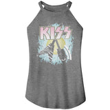 KISS Two Guitars Graphic Tank Top - Classic Rock Music Clothing - Vintage Concert Lover Gift Idea