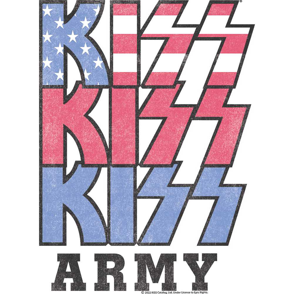 KISS Patriotic Logo Graphic Tank Top - Classic Rock Music Clothing - Vintage Concert Lover Gift Idea