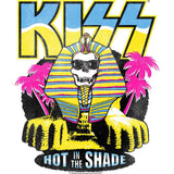 KISS Hits Skull Sphinx Graphic T-Shirt - Classic Rock Music Clothing - Vintage Concert Lover Gift Idea